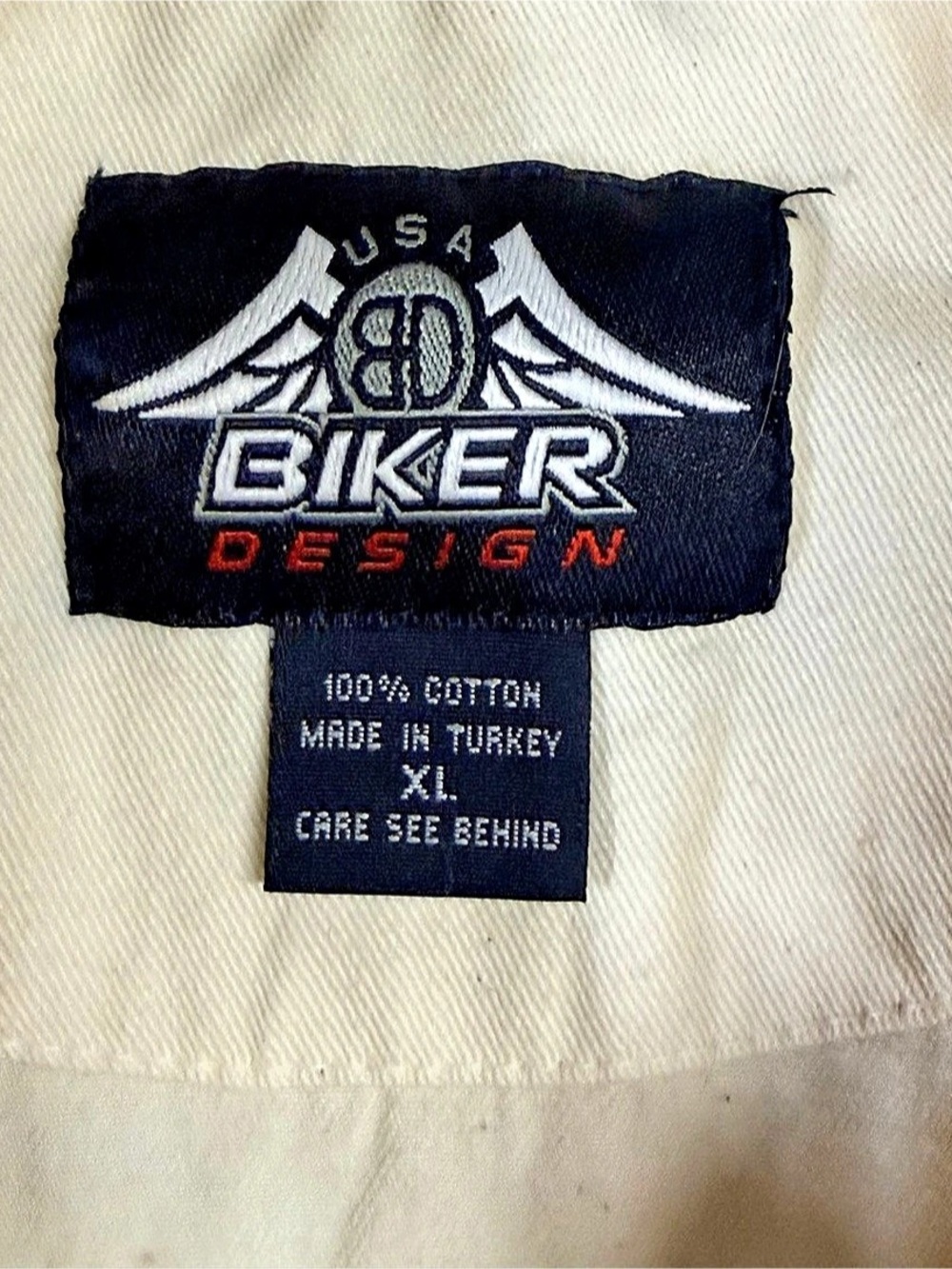 USA Biker Design Sleeveless Biker Shirt Driven By The Spirit Button-Up Vtg XL - Picture 5 of 5
